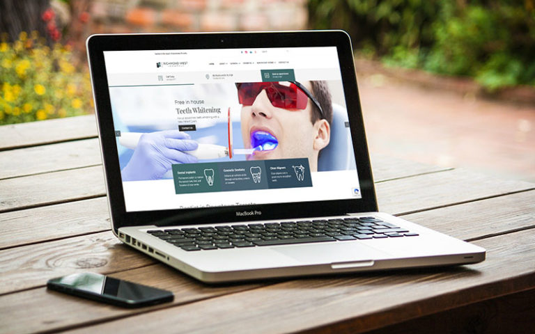 Richmond West Dental website built by Buzzy Branding