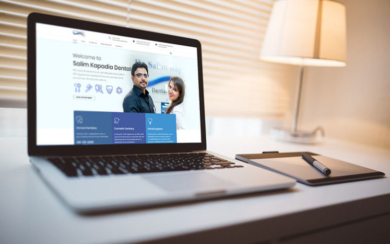 Dr. Salim Kapadia Dental Centre website built by Buzzy Branding